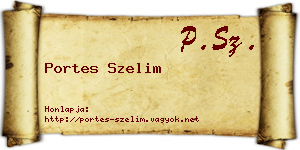 Portes Szelim névjegykártya